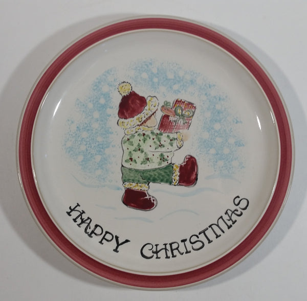 Denby "Happy Christmas" Winter Holiday Themed Collectible Decorative Plate