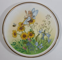 Edwardian Fairy Fairies Bee and Flower Themed Fine Bone China Collector Plate By MG Greensmith