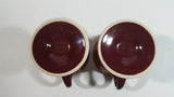 1999 Frangelico Linda Frichtel Music Jazzy Themed Dark Red Espresso Espresso Mug Cup Set of 2 - Treasure Valley Antiques & Collectibles