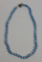 Light Baby Blue 18" Pearl Necklace