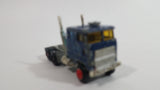 Vintage Majorette Kenworth Semi Truck Tractor Dark Blue Die Cast Toy Car Rig Vehicle