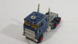 Vintage Majorette Kenworth Semi Truck Tractor Dark Blue Die Cast Toy Car Rig Vehicle