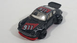 Vintage Majorette Porsche 911 Turbo No. 209 Black 1/57 Scale Die Cast Toy Car Vehicle with Opening Doors