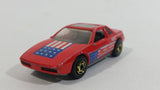 1987 Hot Wheels The Hot Ones Pontiac Fiero 2M4 Red Die Cast Toy Sports Car Vehicle - GHO