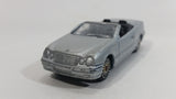 Maisto Mercedes-Benz CLK Cabrio Convertible Silver Die Cast Toy Car Vehicle