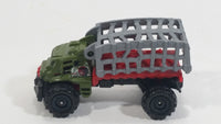 2015 Matchbox Jurassic World Mauler Hauler Truck Olive Green Die Cast Toy Car Vehicle