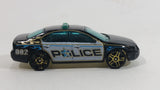 2007 Hot Wheels Police Patrol Ford Fusion 002 Black Die Cast Toy Cop Law Enforcement Car Vehicle
