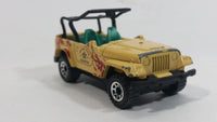 1998 Matchbox Jeep Wrangler Black Star Ranch Beige Brown Camouflage Die Cast Toy Car Vehicle - Treasure Valley Antiques & Collectibles