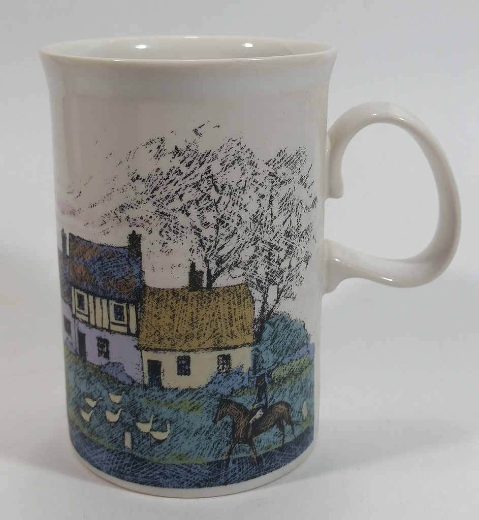 Dunoon Stoneware Saxon Pattern Cottages Coffee Mug Designed By Jack Da