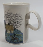 Dunoon Stoneware Saxon Pattern Cottages Coffee Mug Designed By Jack Dadd Made in Scotland