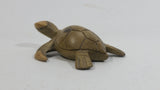 Light Green Colored Small Turtle Tortoise Wood Carved Animal Figure - Treasure Valley Antiques & Collectibles