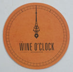 It's Wine O' Clock Somewhere "The Answer Is Wine" Pale Orange Drink Coaster