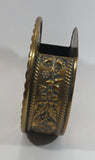 Vintage Brass Decorative Fireplace Hearth Match Holder Wall Hanging