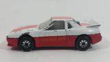1987 Matchbox Pontiac Fiero White Red Die Cast Toy Car Vehicle