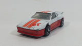 1987 Matchbox Pontiac Fiero White Red Die Cast Toy Car Vehicle - Treasure Valley Antiques & Collectibles