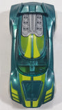 2016 Hot Wheels Glow Wheels Chicane Turquoise Green Die Cast Toy Race Car Vehicle