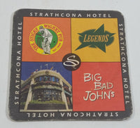 Strathcona Hotel The Sticky Wicket Pub Legends Big Bad John's Drink Coaster - Vancouver, B.C.