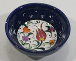 Vintage Blue and White Mixed Flower Decor Hand Painted Sauce Dip Bowl