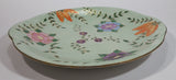 Beautiful 1954 Johnson Bros. Hand Painted Victorian Pattern Light Green with Pink, Purple, Blue Flowers Fine China Serving Platter - Signed J. Greenhow Pattern 2 - Treasure Valley Antiques & Collectibles