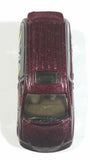 1998 Hot Wheels First Editions Dodge Caravan Van Dark Red Burgundy Die Cast Toy Car Vehicle