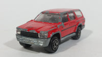 Vintage Majorette Toyota Runner 4x4 No. 276 Red 1/58 Scale Die Cast Toy Car Vehicle