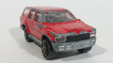 Vintage Majorette Toyota Runner 4x4 No. 276 Red 1/58 Scale Die Cast Toy Car Vehicle