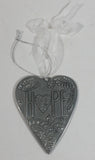"Keep hope alive in your heart always" Nature Spring Themed Heart Shaped Hanging Metal Ornament with White Ribbon - Treasure Valley Antiques & Collectibles