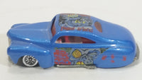 2001 Hot Wheels Monsters Tail Dragger Metalflake Blue Die Cast Toy Car Vehicle