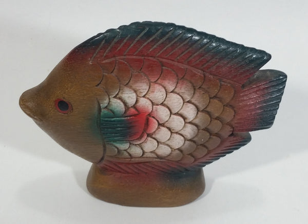 Vintage Hand Painted Hand Carved Tropical Fish Wood Carving – Treasure  Valley Antiques & Collectibles