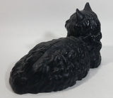 Vintage Hubley Cast Iron Black Cat #1248 Large Decorative Door Stop Ornament - Treasure Valley Antiques & Collectibles