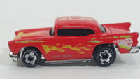 Very Rare Vintage 1980s Hot Wheels Color Racers '57 Chevy Red Micro Tiny Die Cast Toy Car Vehicle