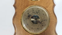 Vintage Baro / Hyrgro Star Wooden Barometer Humidity Thermometer Weather Station Made in France