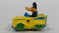1992 Warner Bros. Looney Tunes Daffy Duck Cartoon Character "Quack Up" Plastic Yellow Plastic Toy Car Vehicle McDonald's Happy Meal - Treasure Valley Antiques & Collectibles
