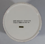 Rare 2002 McDonald's Restaurants Ceramic Round Canister Shaped Sky Blue Cookie Jar