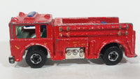 1982 Hot Wheels Fire Eater Red Fire Truck Die Cast Toy Car Vehicle - BW - Blue Lights - Treasure Valley Antiques & Collectibles