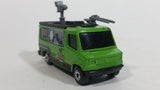 2000 Matchbox Storm Trackers TV News Truck Van Green Die Cast Toy Car Vehicle