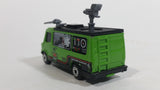 2000 Matchbox Storm Trackers TV News Truck Van Green Die Cast Toy Car Vehicle