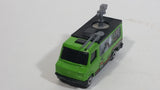 2000 Matchbox Storm Trackers TV News Truck Van Green Die Cast Toy Car Vehicle