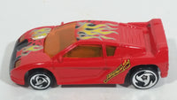 2000 Hot Wheels Tornado Twister Zender Fact 4 Red Die Cast Toy Car Vehicle