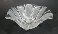 Vintage Crystal Frosted Glass Blossoming Flower Shaped Candy Dish - Treasure Valley Antiques & Collectibles