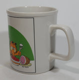Enesco United Features Syndicate Garfield Jim Davis "Once My Eating Gains Momentum, It's Hard To Slow Down" Ceramic Coffee Mug - E-7417