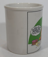 Enesco United Features Syndicate Garfield Jim Davis "Once My Eating Gains Momentum, It's Hard To Slow Down" Ceramic Coffee Mug - E-7417