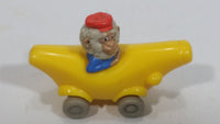 1994 Busy Town Richard Scarry Monkey In Banana Car Plastic Toy Vehicle McDonald's Happy Meals