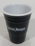 Captain Morgan Rum Small Black Hard Plastic Shot Glass