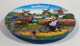 Beautifully Designed and Detailed Windmill Themed Keukenhof Holland The Netherlands Dutch Souvenir 3D Wall Plate Travel Collectible