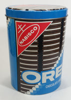Nabisco Oreo Chocolate Sandwich Cookies Snacks Tall Round Tin Metal Canister