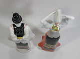 Vintage Aquincum Made In Hungary Man and Woman Couple Hand Painted 10" Tall Porcelain Figurines Set