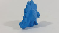 1992 Fruity Pebbles Cereal Hanna Barbera The Flintstones Blue Stegosaurus Dinosaur PVC Toy Figure
