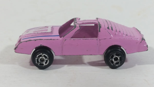 Vintage Tootsietoy Pink Purple Chevy Camaro Die Cast Tiny Toy Car Vehicle