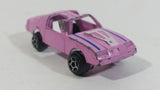 Vintage Tootsietoy Pink Purple Chevy Camaro Die Cast Tiny Toy Car Vehicle